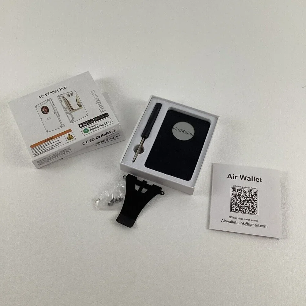 Air Wallet Pro Smart Tracker Apple Find My Card Money Holder Black Findxeink New